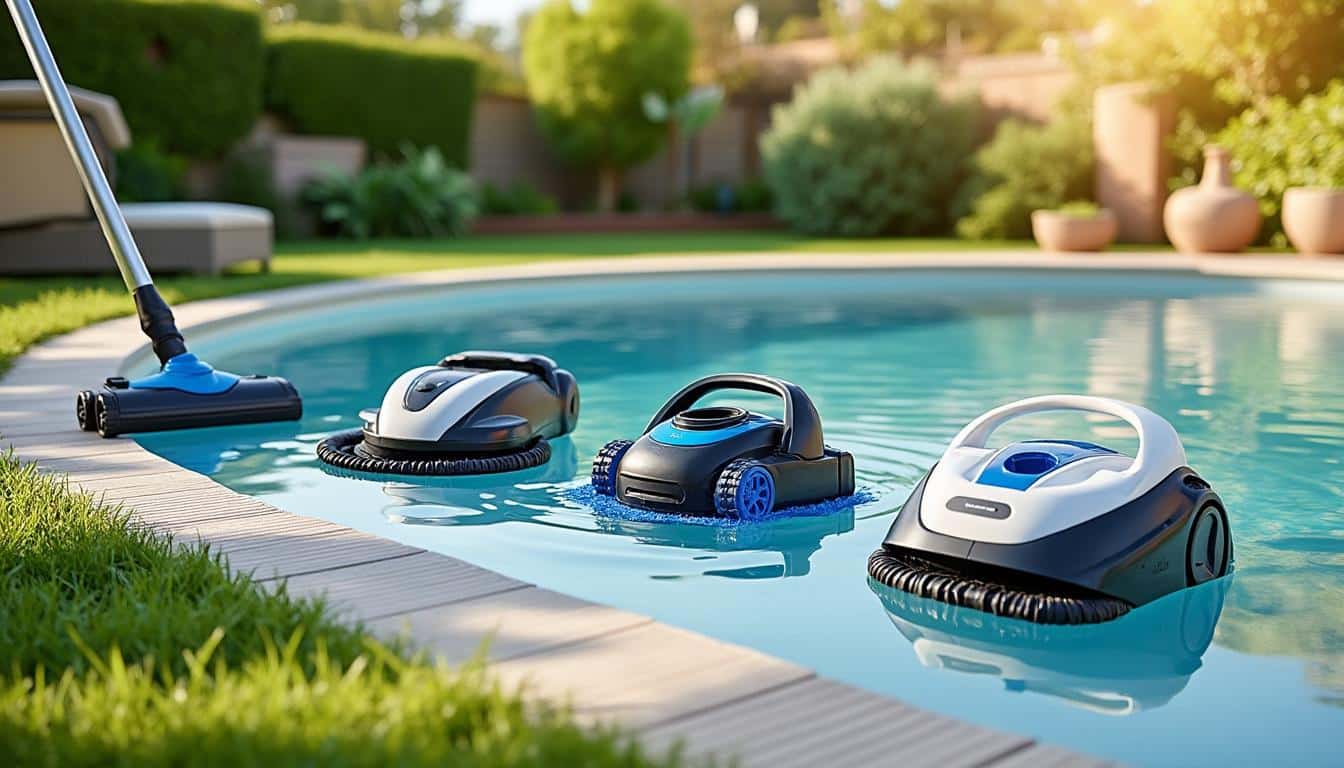 Illustration: Les différents types d’aspirateurs adaptés à une piscine hors sol