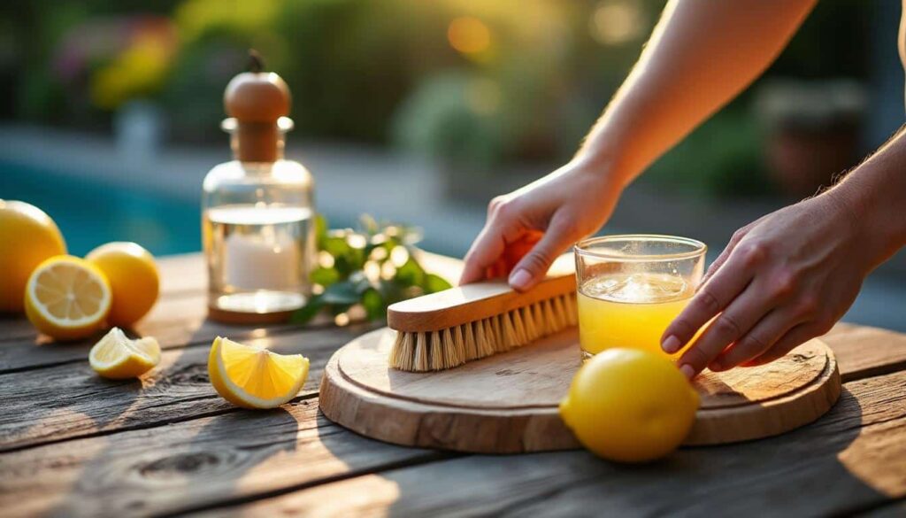 Astuce de grand-mère pour nettoyer une terrasse en bois naturellement