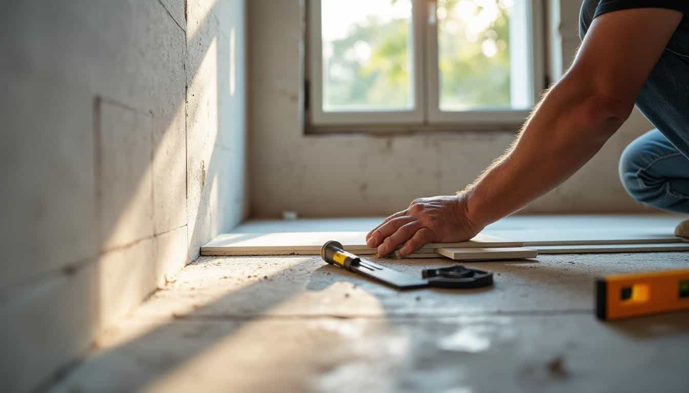 Illustration: Applications et pose des carreaux de plâtre : usages, étapes et conseils pratiques