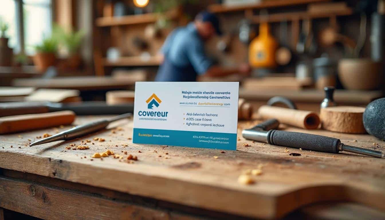 Illustration: Les éléments incontournables sur une carte de visite de couvreur