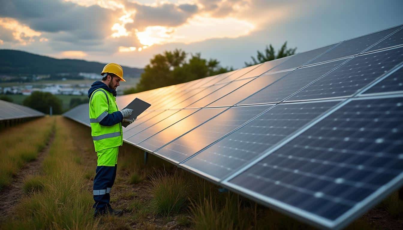 Illustration: Fonctionnement d’un panneau solaire et facteurs influençant la production