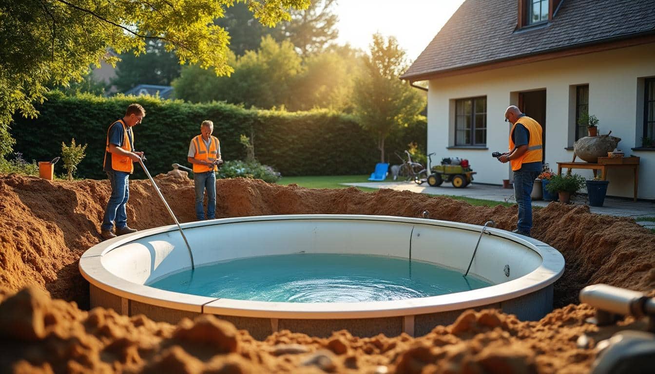 Illustration: Possibilité d’enterrer une piscine hors sol : aspects techniques et faisabilité