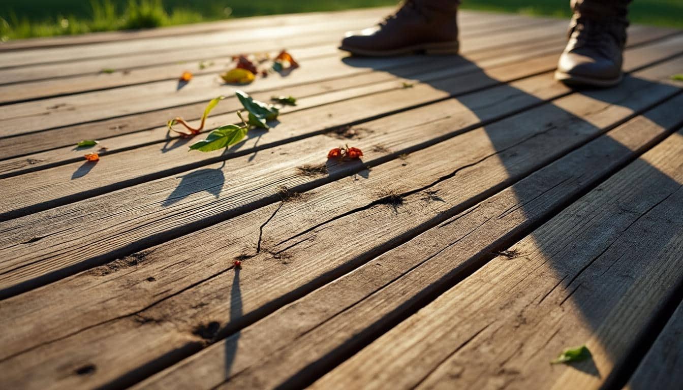 Illustration: Comprendre le vieillissement et l’origine des altérations sur une terrasse en bois