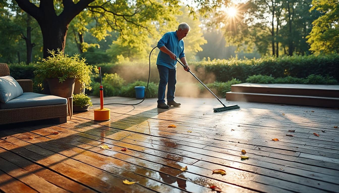 Illustration: Pourquoi nettoyer une terrasse en bois est essentiel ?