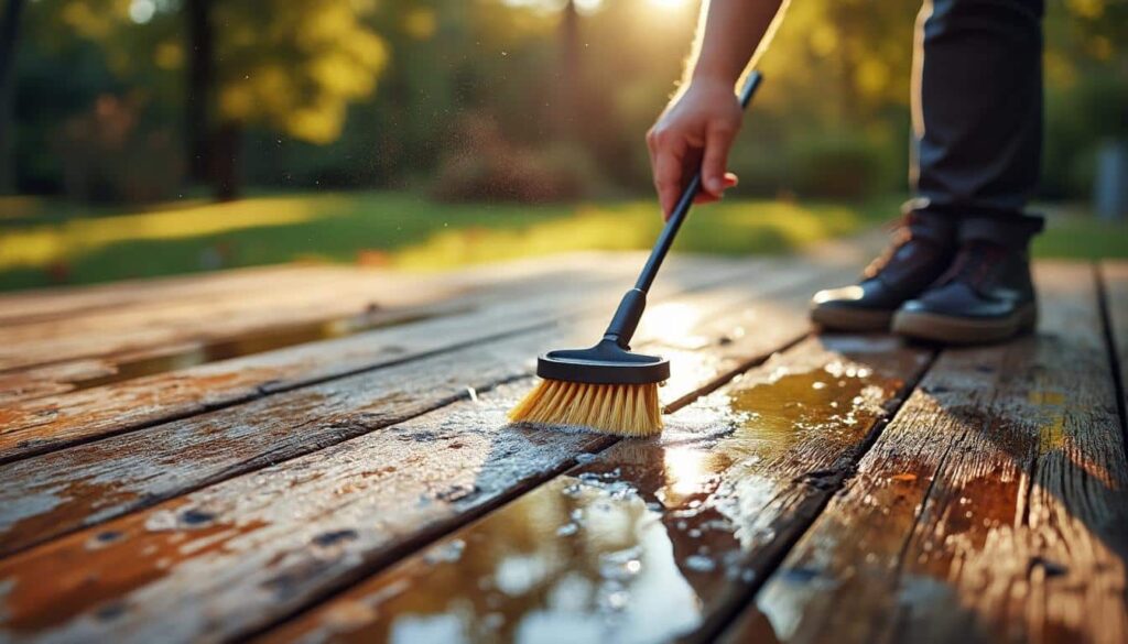 Nettoyer une terrasse en bois : conseils et étapes pour un résultat durable