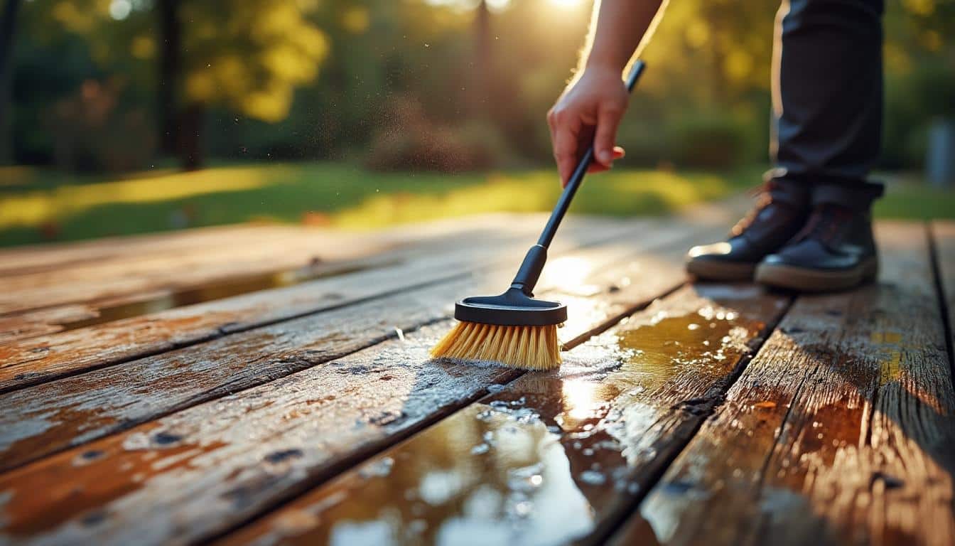 Nettoyer une terrasse en bois : conseils et étapes pour un résultat durable