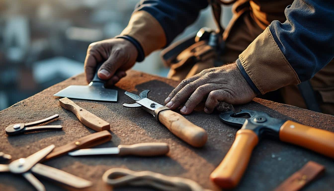 Illustration: Introduction à l’outillage du couvreur et ses spécificités