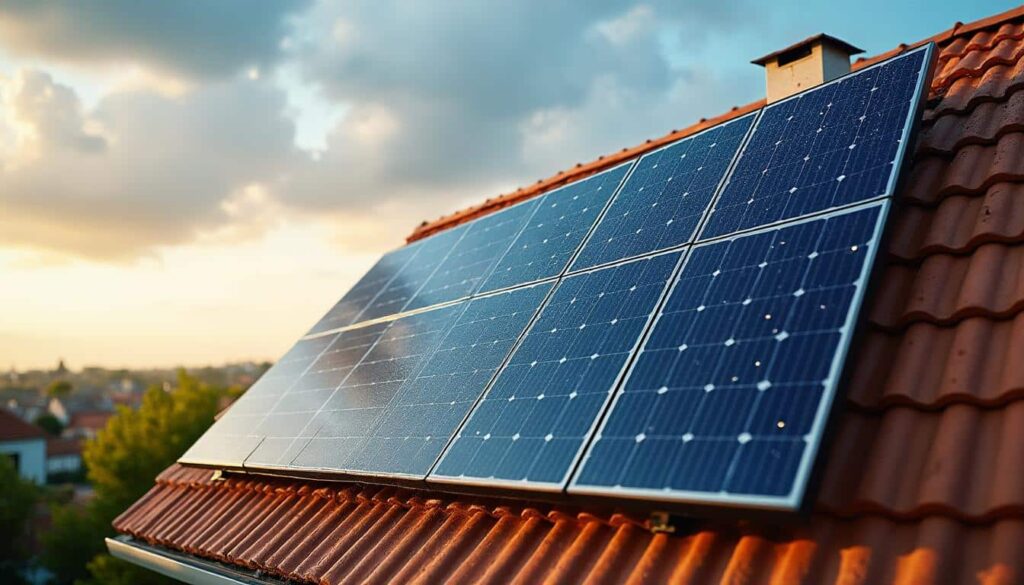 Panneau photovoltaïque rouge : esthétique et énergie solaire réunies