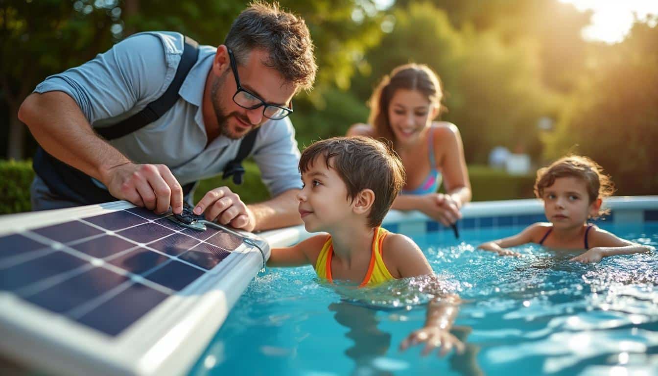 Illustration: Les solutions de chauffage pour une piscine hors sol chauffée