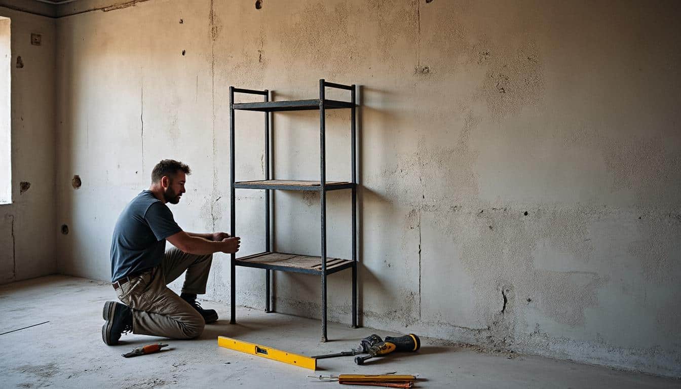 Illustration: Définir la charge lourde à fixer sur du carreau de plâtre : enjeux et risques