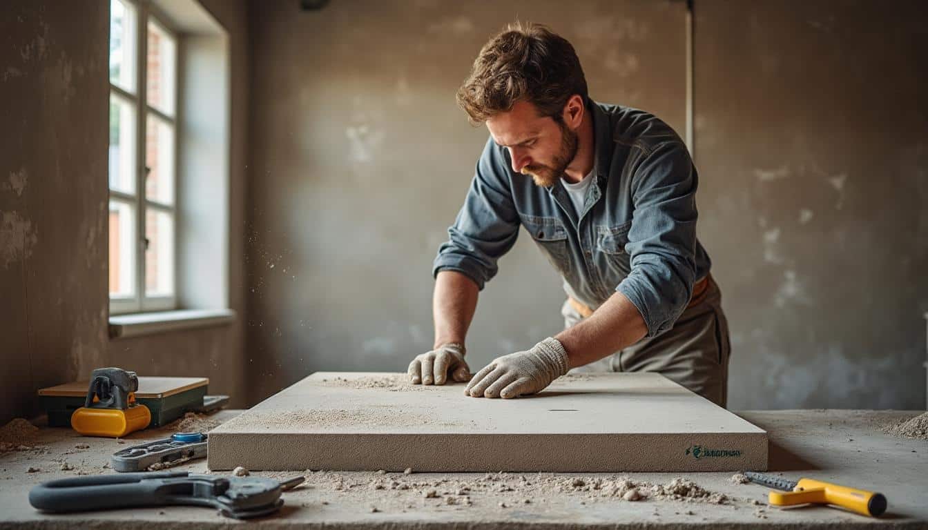 Illustration: Définition et caractéristiques du carreau de plâtre de 5 cm pour l’aménagement intérieur