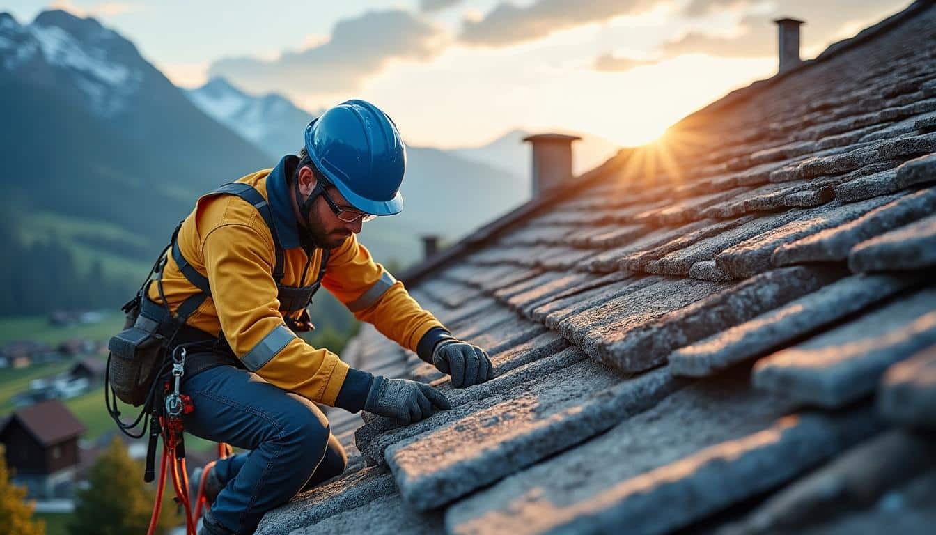 Illustration: Présentation du métier de couvreur en Suisse : missions et spécificités