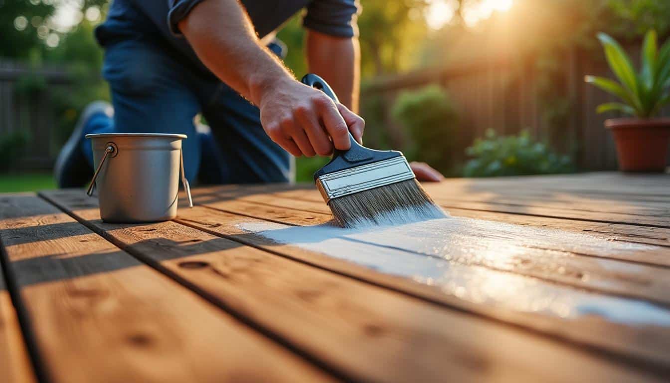 Illustration: Définition et rôle du saturateur pour terrasse en bois