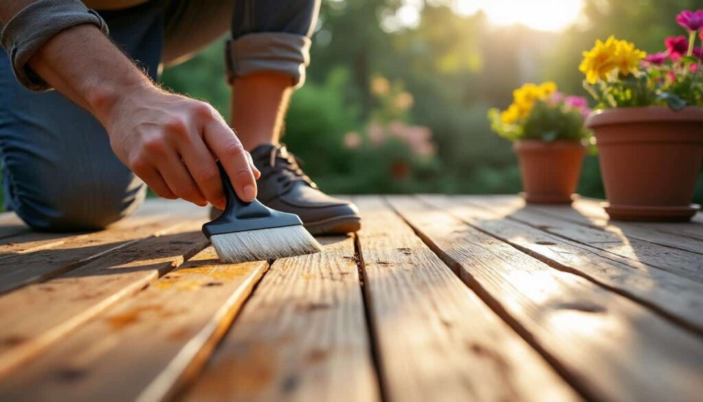 Saturateur pour terrasse en bois : guide d’application et conseils