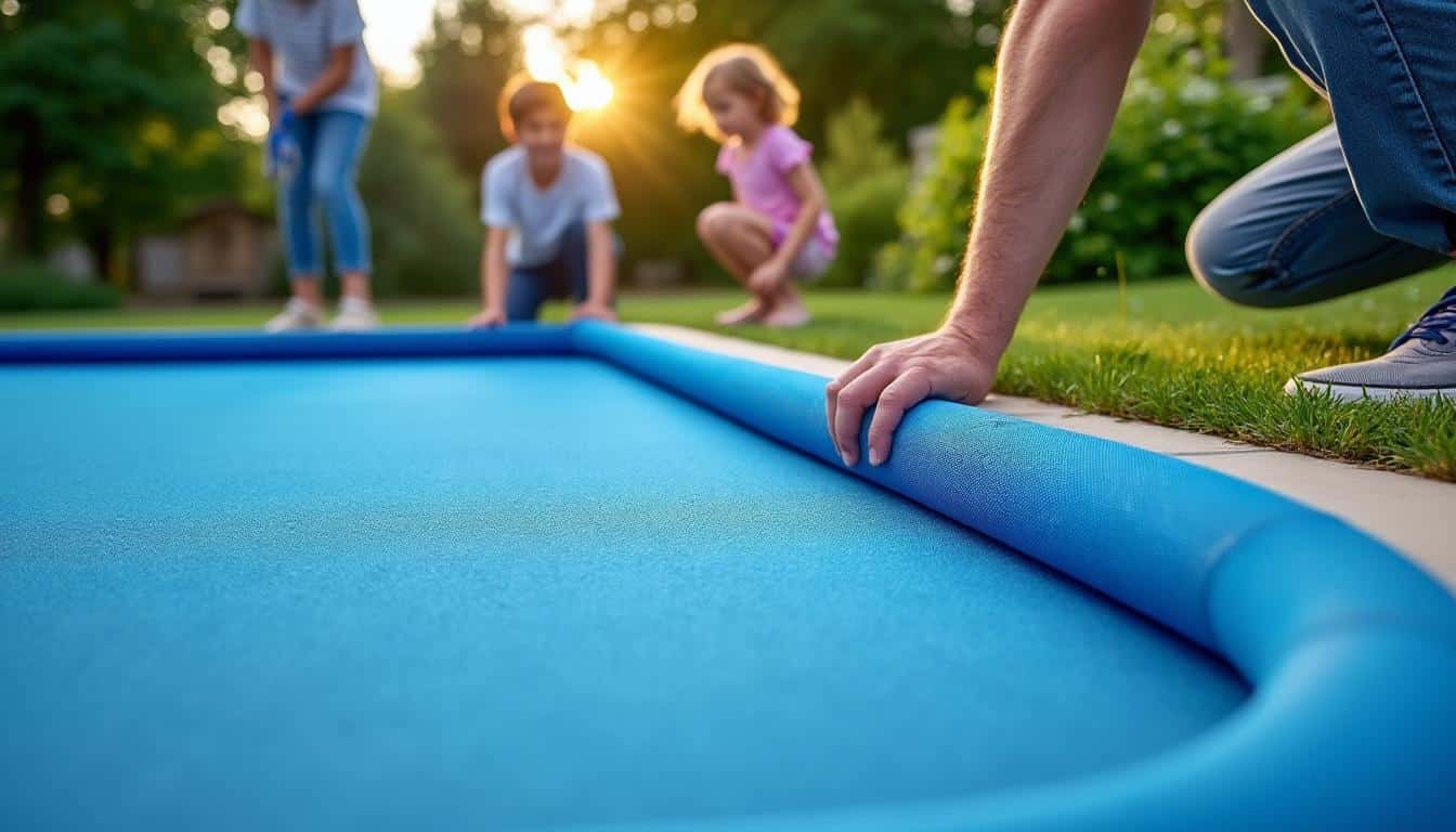 Illustration: Définition et rôles du tapie de sol pour piscine