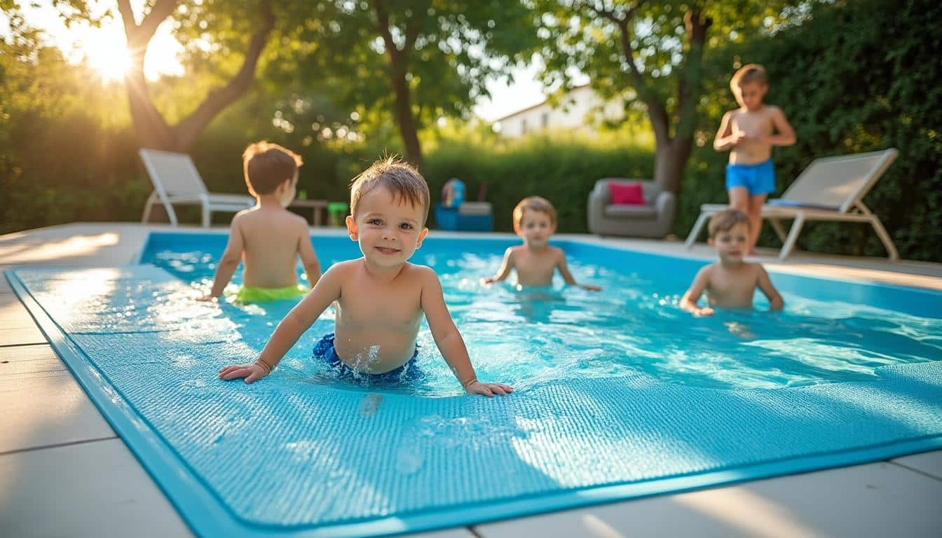 Illustration: Types, matériaux et choix optimal du tapie de sol pour piscine