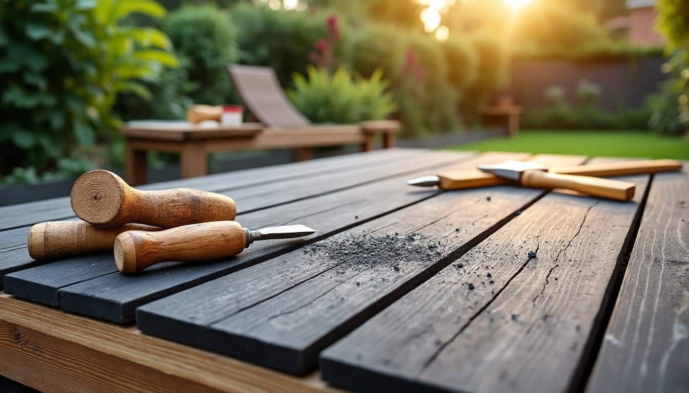 Illustration: Définition et fonctionnement d’une terrasse en bois sur plot