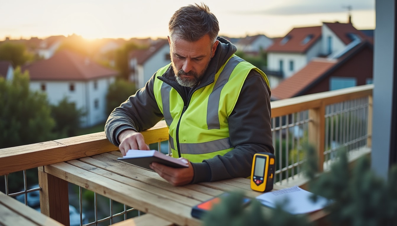 Illustration: Normes et réglementation applicables au garde-corps de terrasse en bois