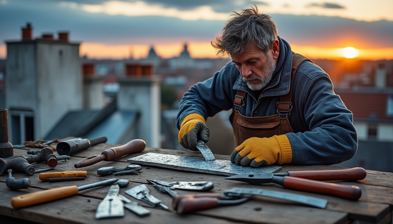 Illustration: Présentation des outils pour couvreur zingueur et spécificités du métier