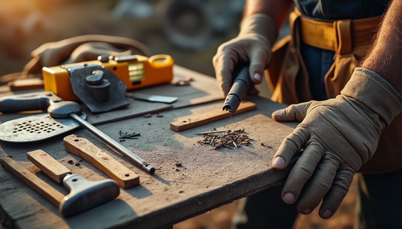 Illustration: Liste des outils indispensables pour couvreur zingueur : usages et descriptions