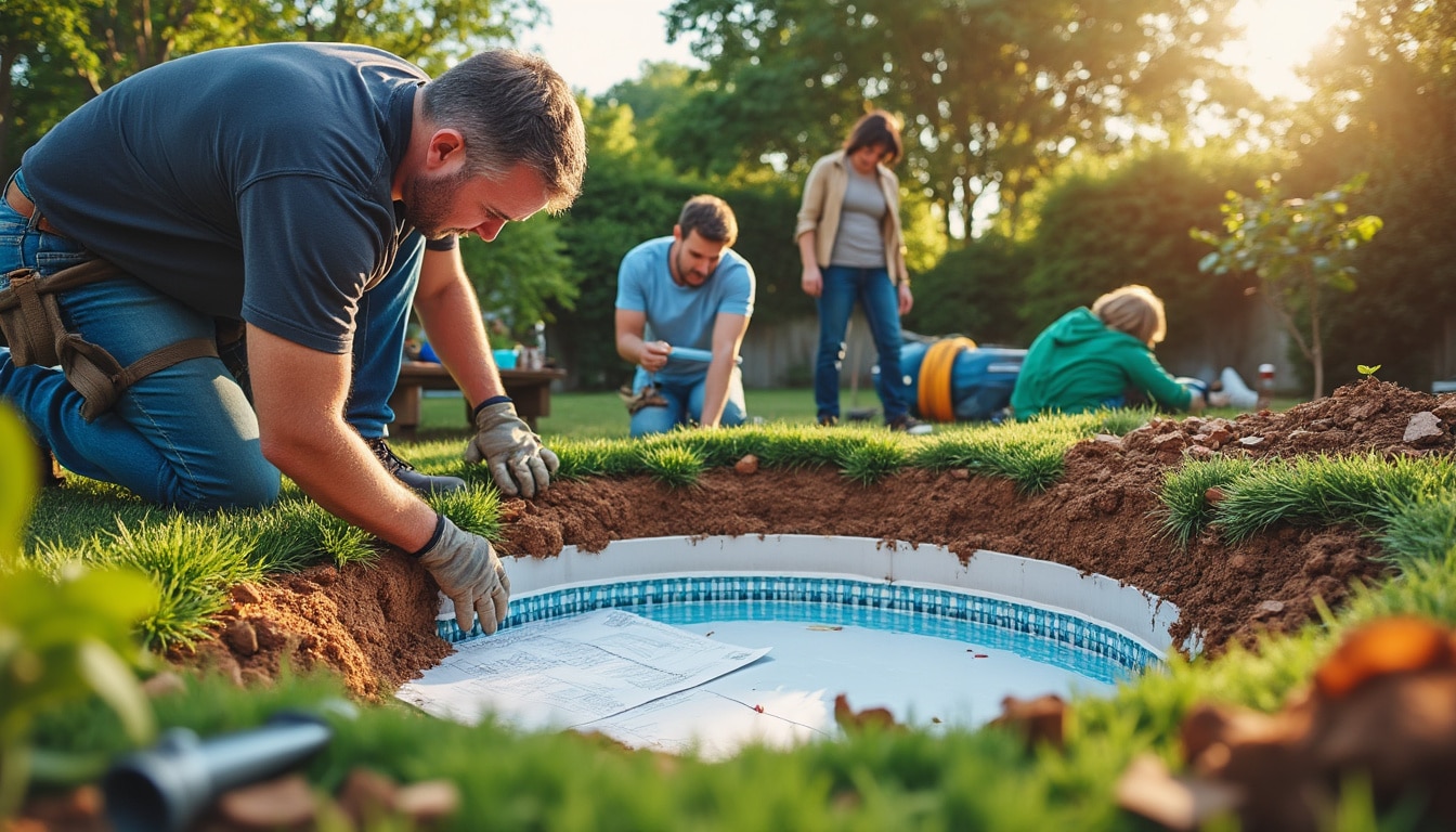 Illustration: Conditions et faisabilité de l’enterrement d’une piscine hors sol