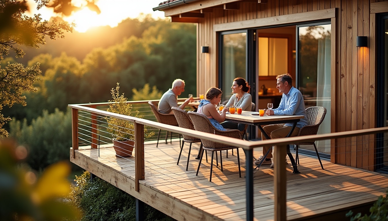 Illustration: Quelles normes françaises pour un garde-corps en bois à l’extérieur ?