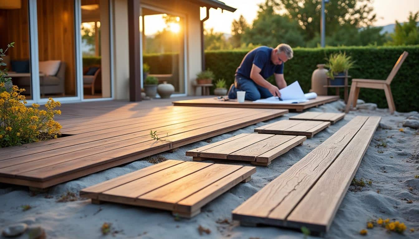 Illustration: Les matériaux et types de lambourdes pour terrasse bois : comment choisir ?