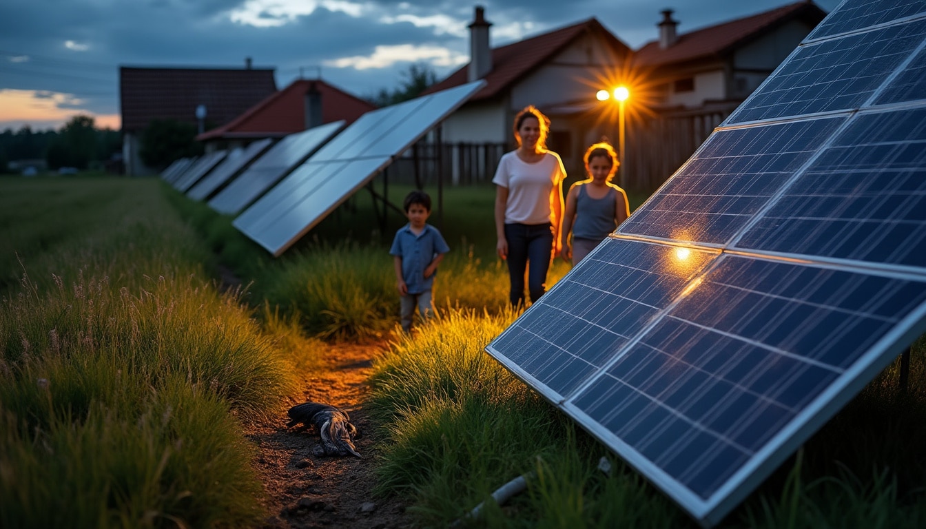 Illustration: Typologie des nuisances des panneaux photovoltaïques : du bruit à la pollution