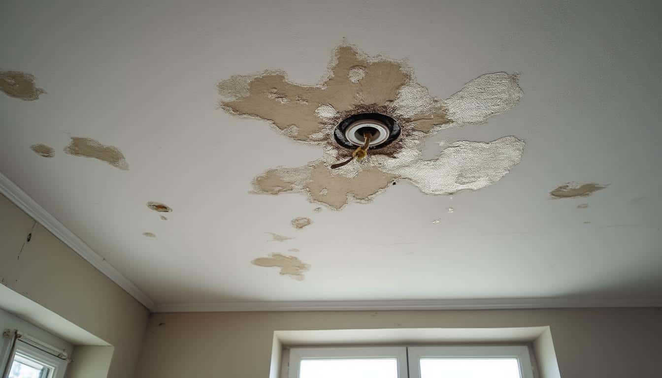 Illustration: Comment comprendre l’apparition de taches d’humidité sous la peinture d’un plafond ?