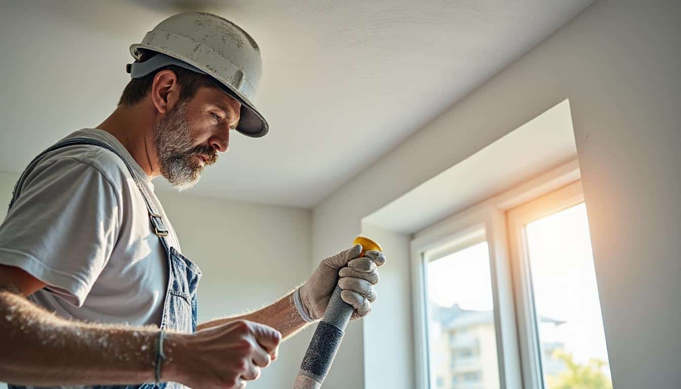 Illustration: Comprendre la peinture de plafond et l’application au rouleau structuré