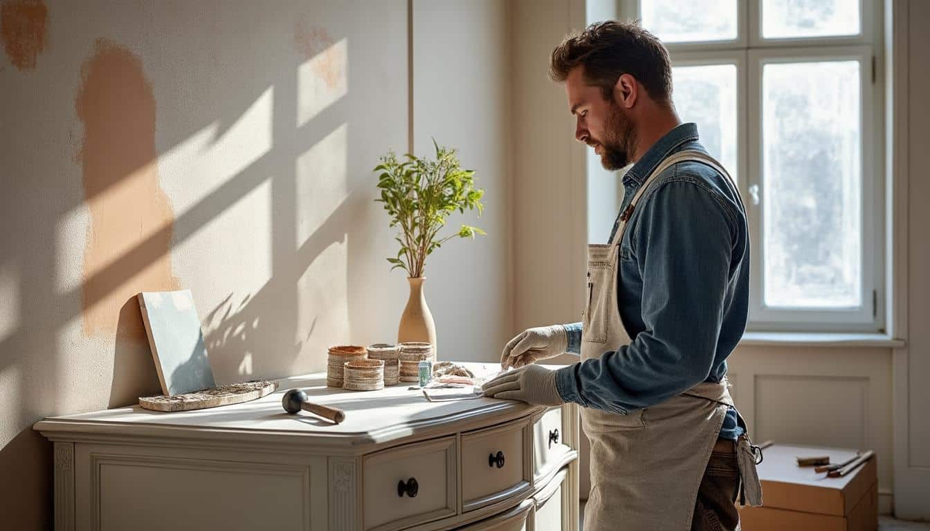 Illustration: Bien préparer votre projet de peinture plafond à l’application au rouleau structuré