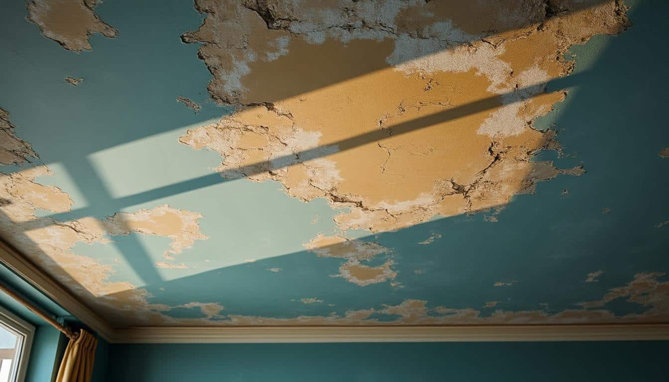 Illustration: Comprendre la formation de cloques sur un plafond peint avec d’anciennes couches