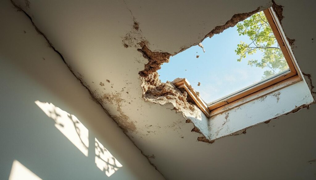 Peinture plafond : décollement du plâtre et réparation efficace