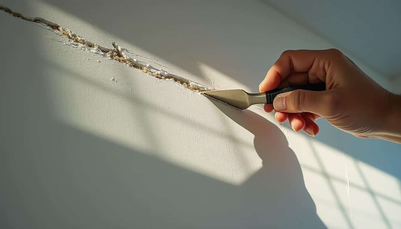 Peinture de plafond avec fissure fine et ragréage : guide complet