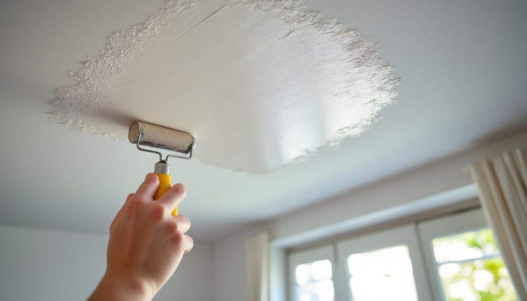 Peinture de plafond à gouttelette : astuces rénovation faciles