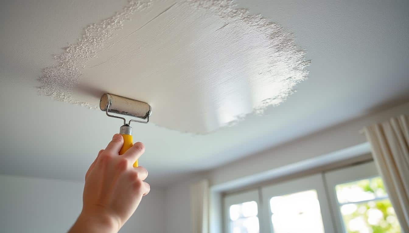 Peinture de plafond à gouttelette : astuces rénovation faciles