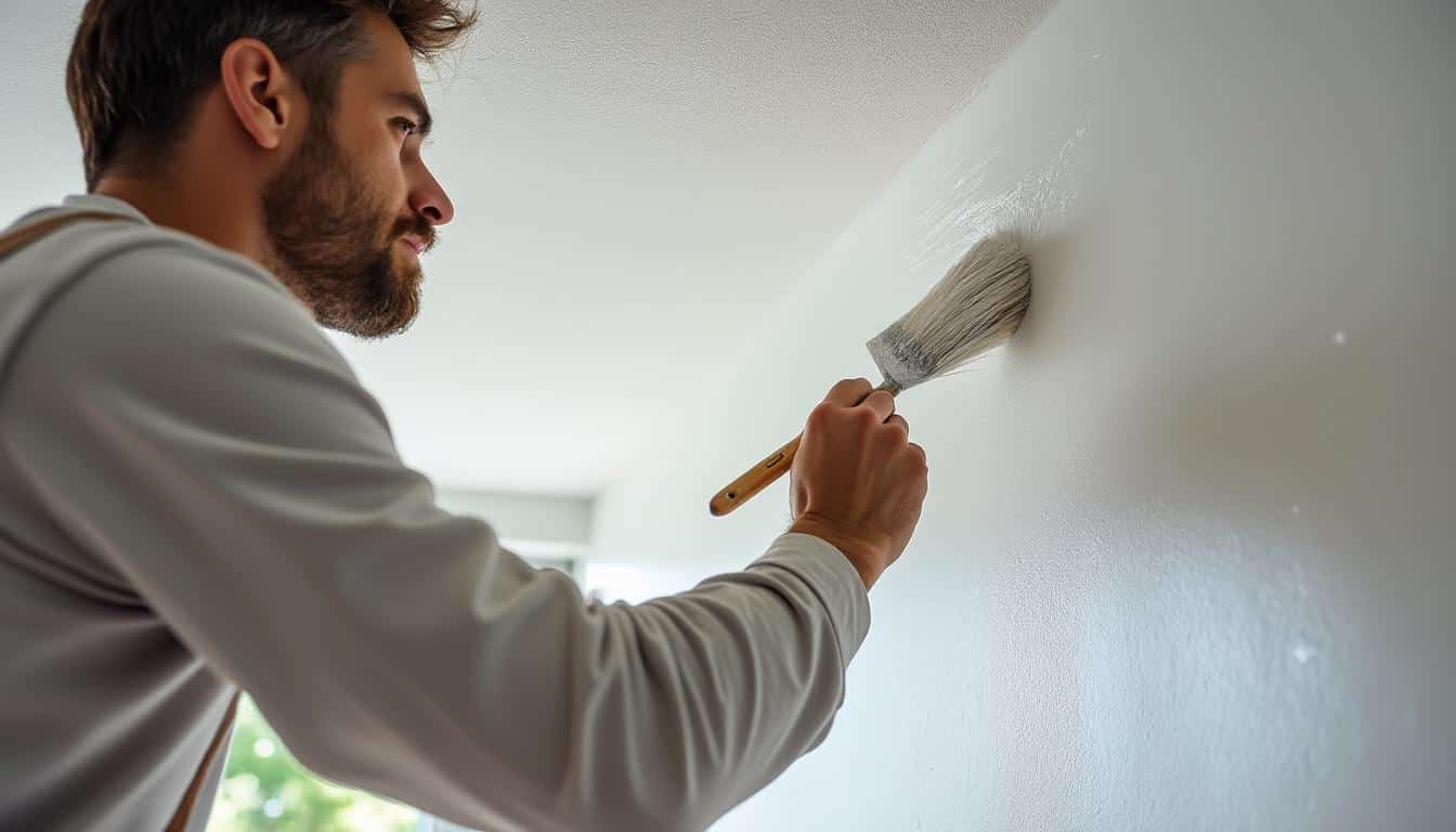 Peinture de plafond : raccord invisible astuce pour finition parfaite