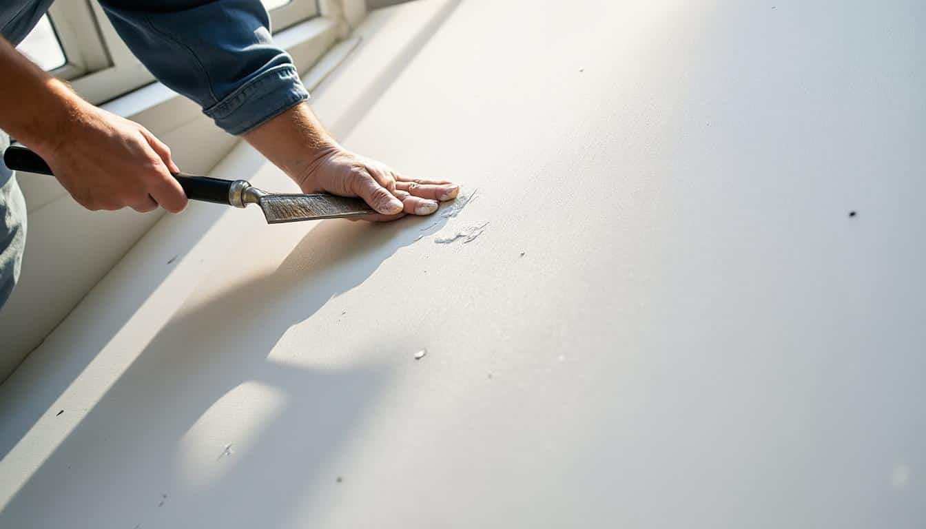 Peinture de plafond à recouvrement acrylique satinée : guide complet et conseils pro