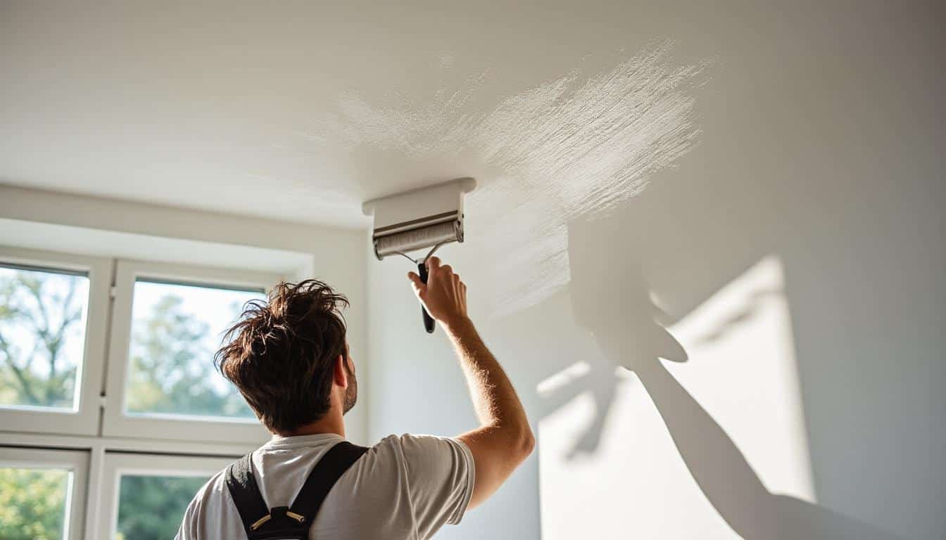 Peinture pour plafond à recouvrement acrylique satinée : guide complet et conseils