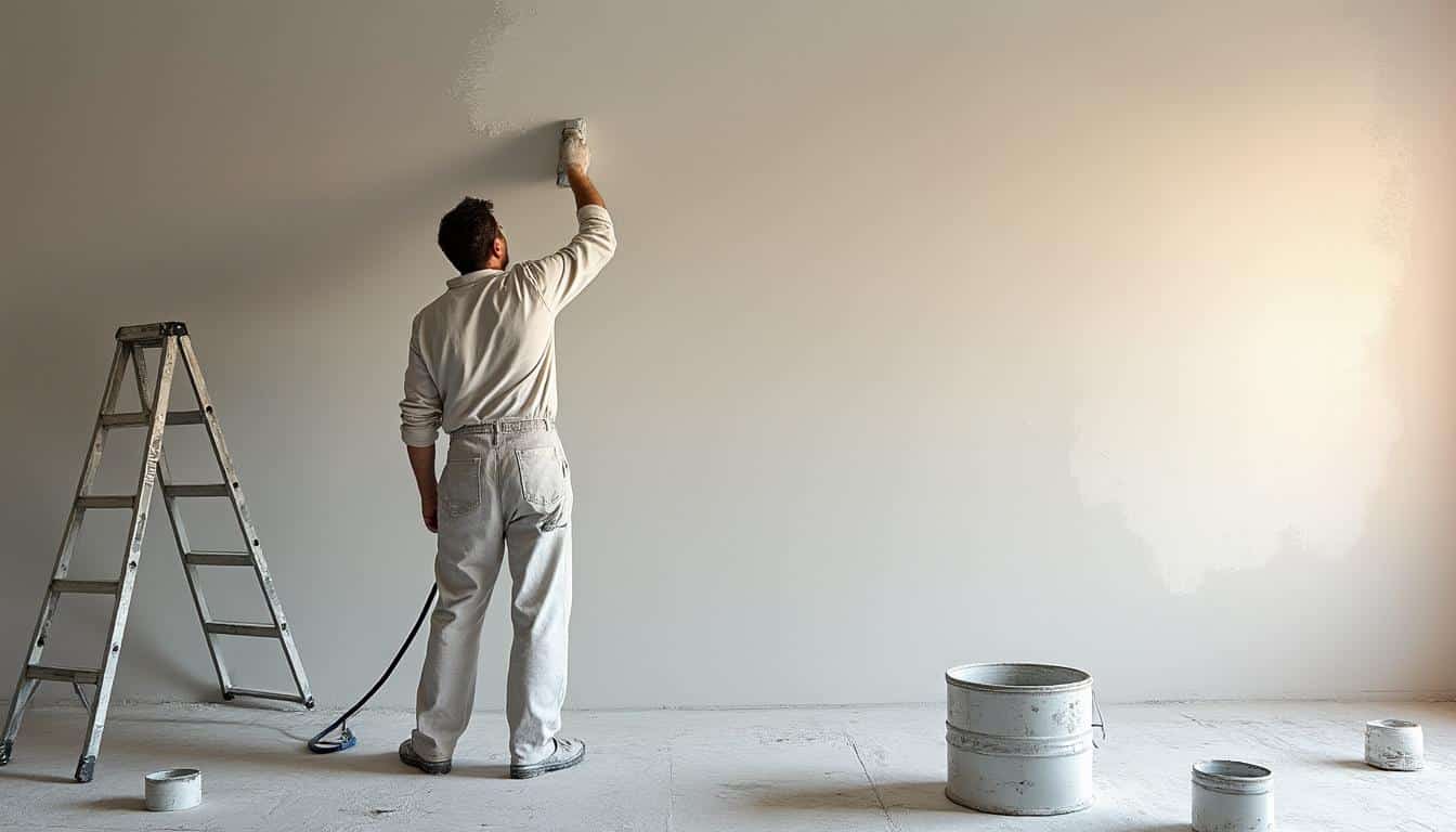 Illustration: Comprendre les enjeux de la peinture de plafond : traces, reprise et technique