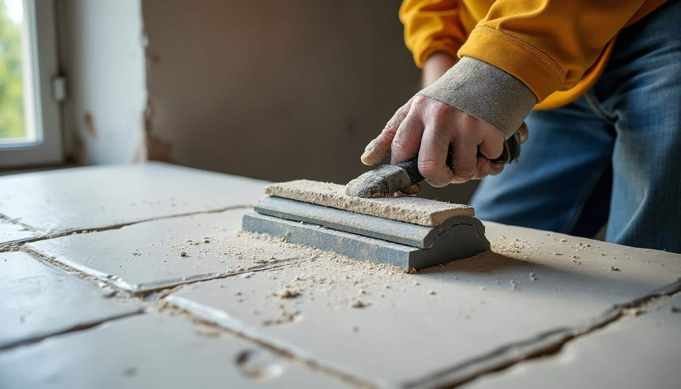 Ragréage du sol : épaisseur idéale pour carrelage irrégulier