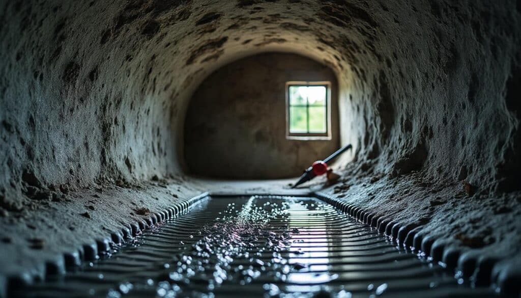 Comment l’infiltration d’eau cause un affaissement du radier ?