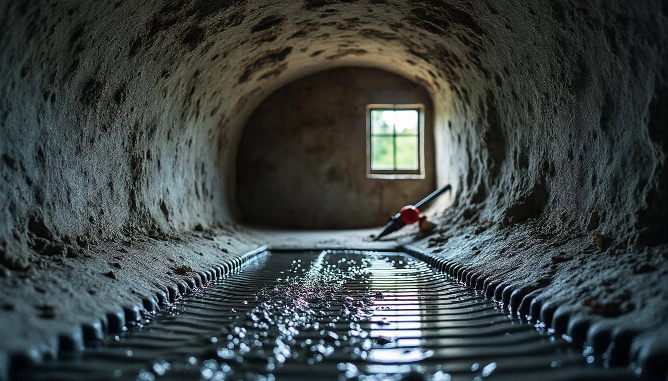 Comment l’infiltration d’eau cause un affaissement du radier ?