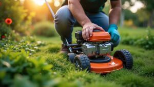 Conseils pour une tondeuse en panne dans un jardin pentu