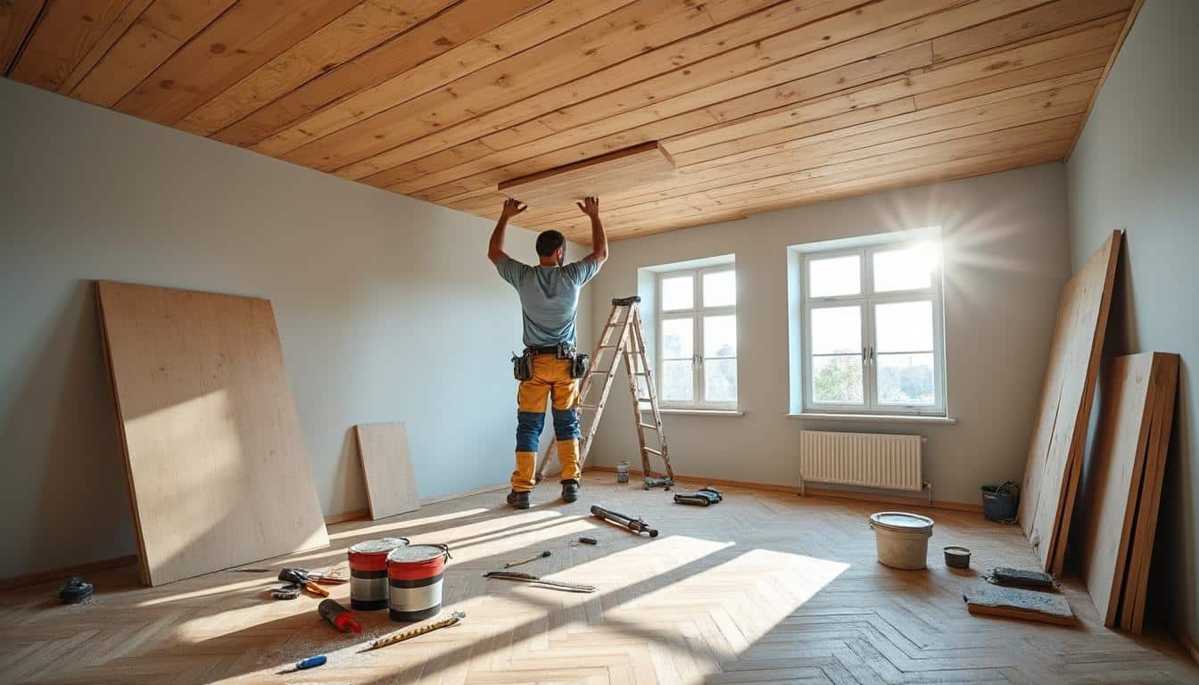 Illustration: Tout savoir sur le lambris et le plafond en bois dans la maison