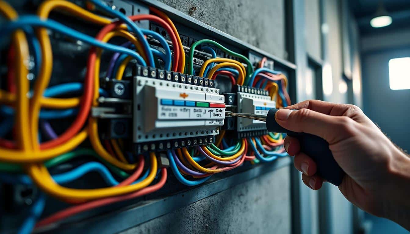 Illustration: Comprendre le rôle et la composition d’un tableau électrique en courant triphasé