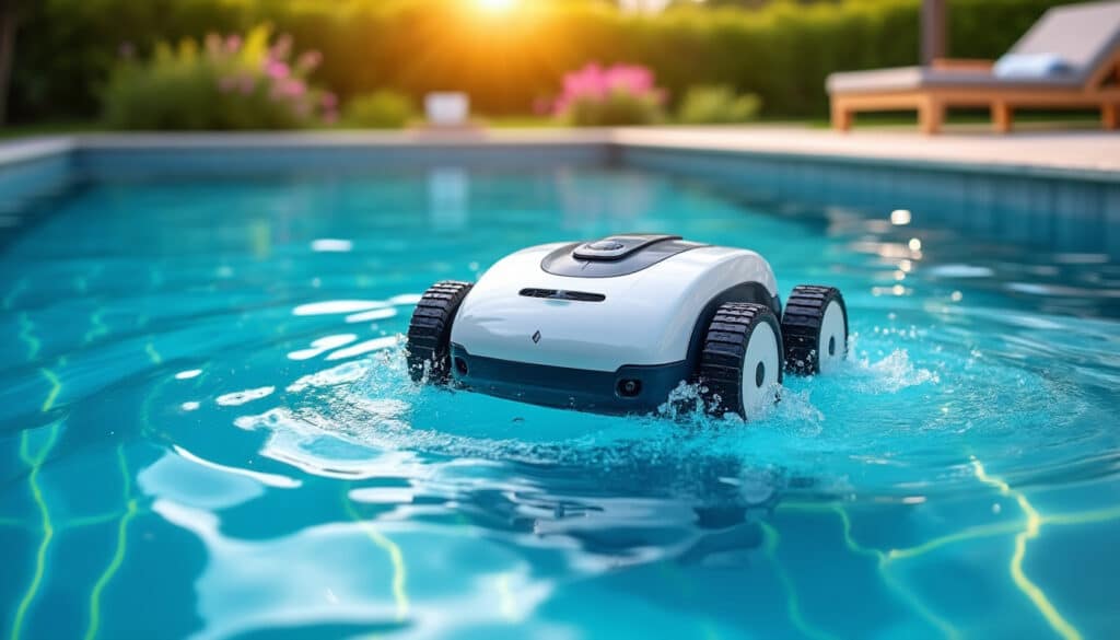Image mise en avant pour Piscine au top : comment un robot sans fil simplifie le nettoyage au quotidien