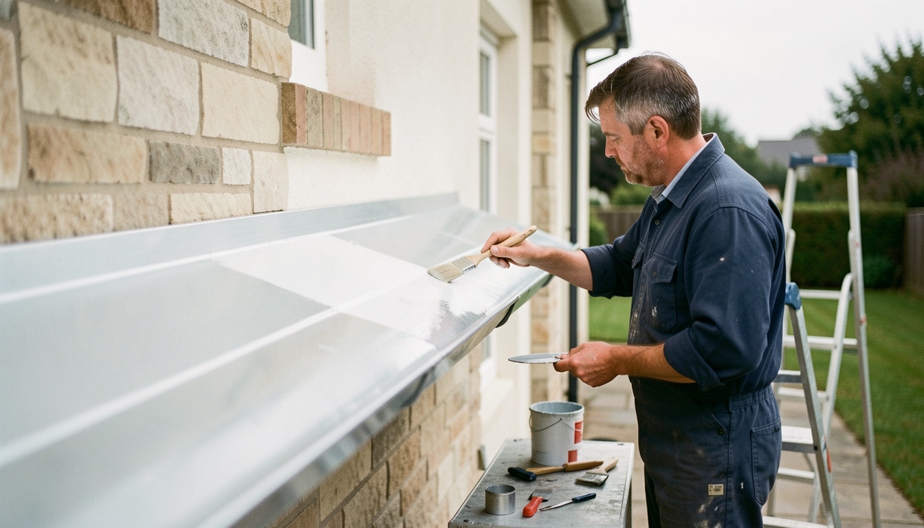 Comment peindre une gouttière en zinc durablement