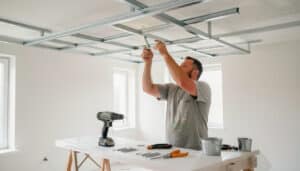 Suspentes de faux plafond : pose, choix et structure