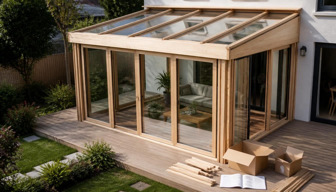 Véranda en bois en kit : avantages, limites et choix
